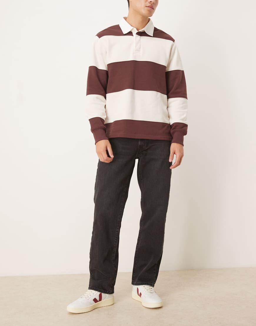 Abercrombie & Fitch - Jeans mit geradem Bein in Schwarz von Abercrombie & Fitch