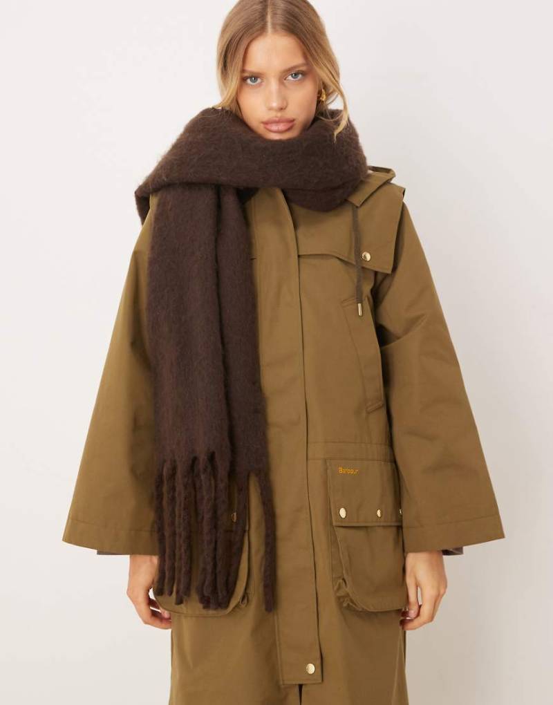 Abercrombie & Fitch - Kuscheliger Schal in Braun-Brown von Abercrombie & Fitch