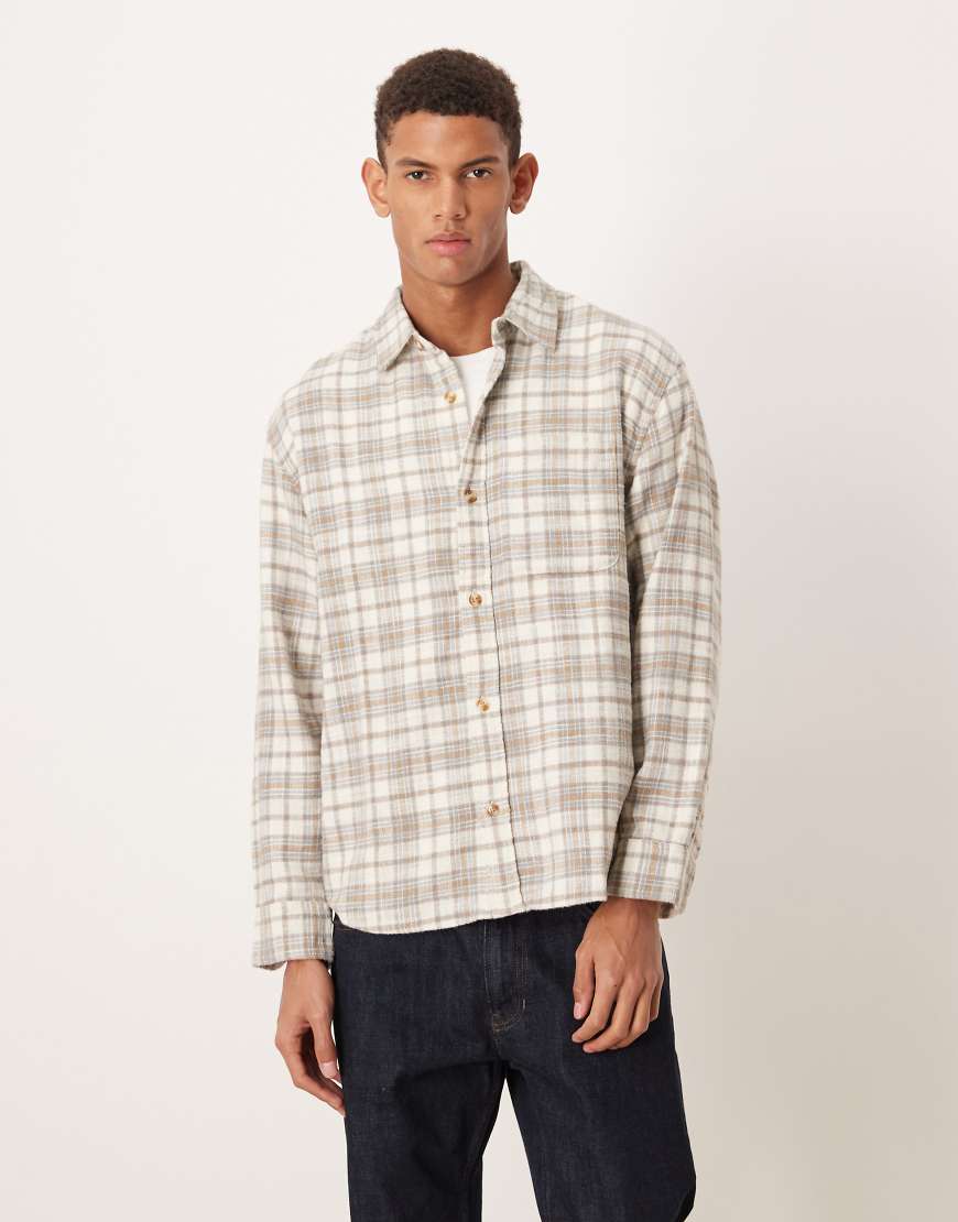 Abercrombie & Fitch - Langärmliges, kariertes Hemd in Beige-Neutral Abercrombie & Fitch - Langärmliges, kariertes Hemd in Beige-Neutral von Abercrombie & Fitch