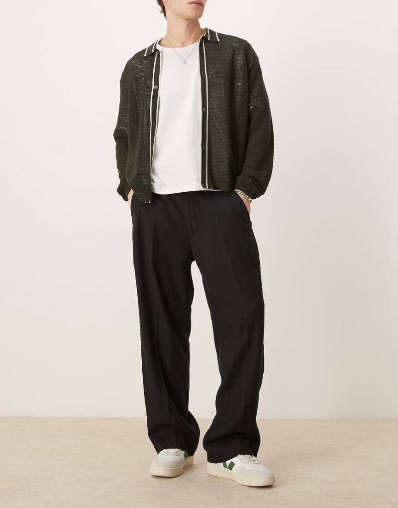 Abercrombie & Fitch - Locker geschnittene Carpenter-Hose in Schwarz von Abercrombie & Fitch