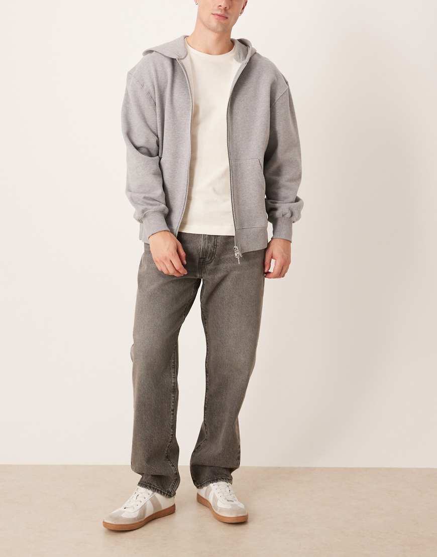 Abercrombie & Fitch - Locker geschnittene Jeans im 5-Pocket-Design-Grau von Abercrombie & Fitch