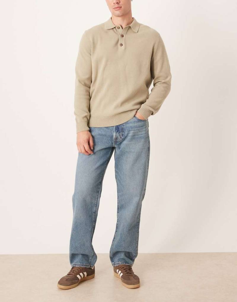 Abercrombie & Fitch - Lockere 5-Pocket-Jeans in mittelblauer Waschung von Abercrombie & Fitch