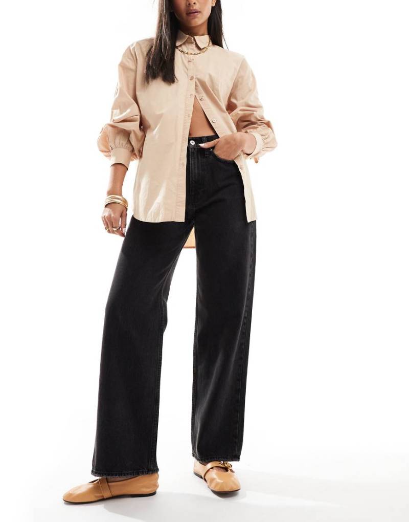 Abercrombie & Fitch - Lockere Jeans in Schwarz von Abercrombie & Fitch