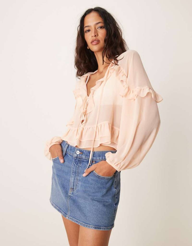 Abercrombie & Fitch - Mini-Jeansrock in Blau von Abercrombie & Fitch