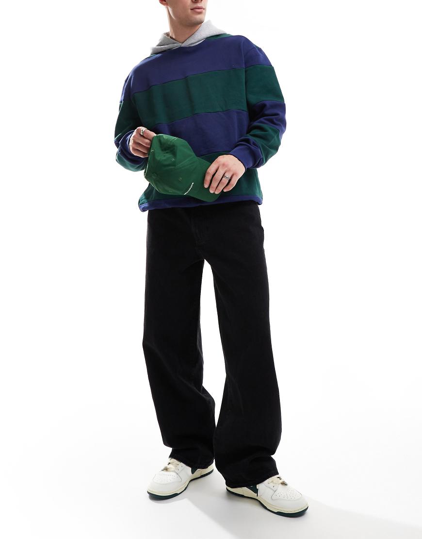 Abercrombie & Fitch - Sehr locker sitzende Jeans in Schwarz von Abercrombie & Fitch