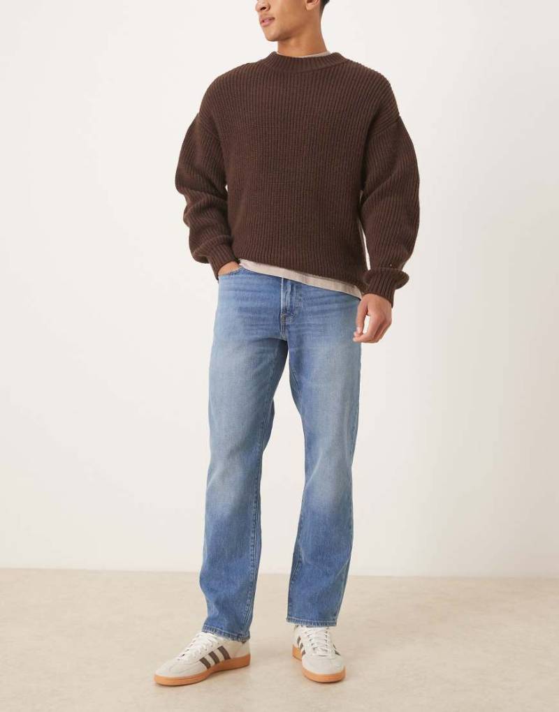 Abercrombie & Fitch - Vintage Stretch - Gerade Jeans in mittelblauer Waschung von Abercrombie & Fitch