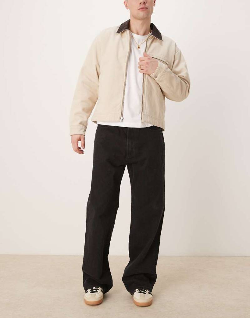 Abercrombie & Fitch - Weite Jeans in Schwarz von Abercrombie & Fitch