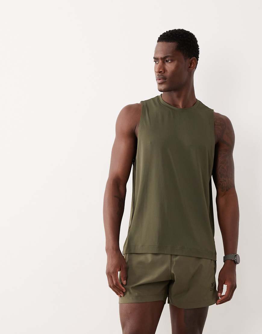 Abercrombie & Fitch - YPB - Atmungsaktives, körperbetontes Workout-Tanktop in Grün von Abercrombie & Fitch