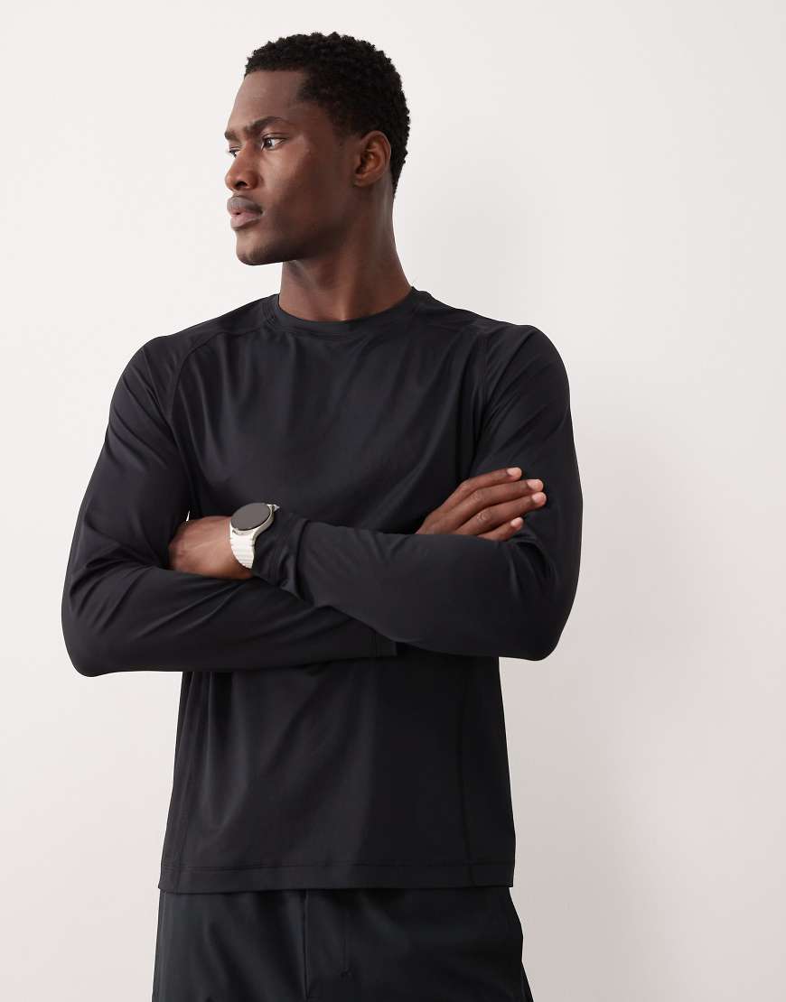 Abercrombie & Fitch - YPB - Langärmliges Workout-Oberteil in Schwarz von Abercrombie & Fitch