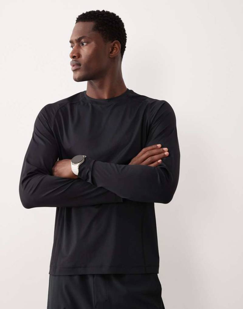 Abercrombie & Fitch - YPB - Langärmliges Workout-Oberteil in Schwarz von Abercrombie & Fitch