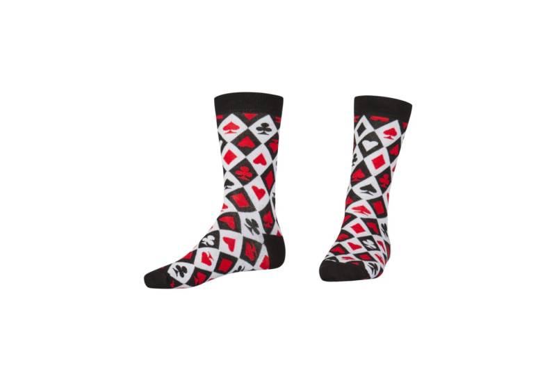 AbgeStrumpft Freizeitsocken Abgestrumpft Socken Kartenspiel (1 Paar, 1-Paar, 1 Paar) nahtloser Zehenanschluss von AbgeStrumpft