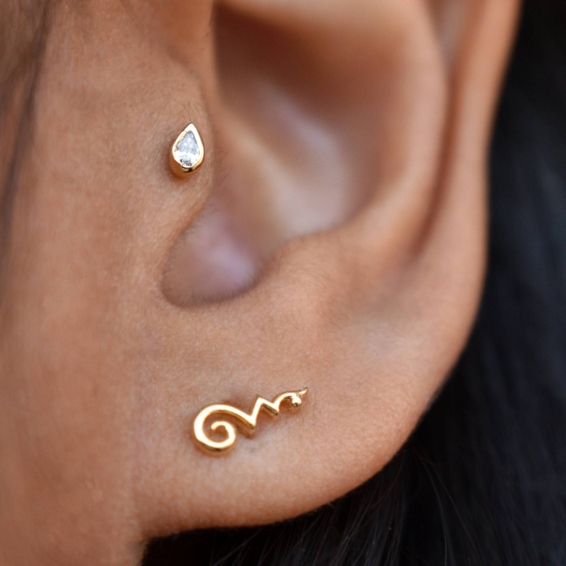 3 X 2 Mm Diamant Cabochon Ohrring in 14K Gold, Lobe Tragus Conch Flat Helix Lippe Piercing Schmuck 3 X 2 Mm Diamant Cabochon Ohrring in 14K Gold, Lobe Tragus Conch Flat Helix Lippe Piercing Schmuck von AbhikaJewels