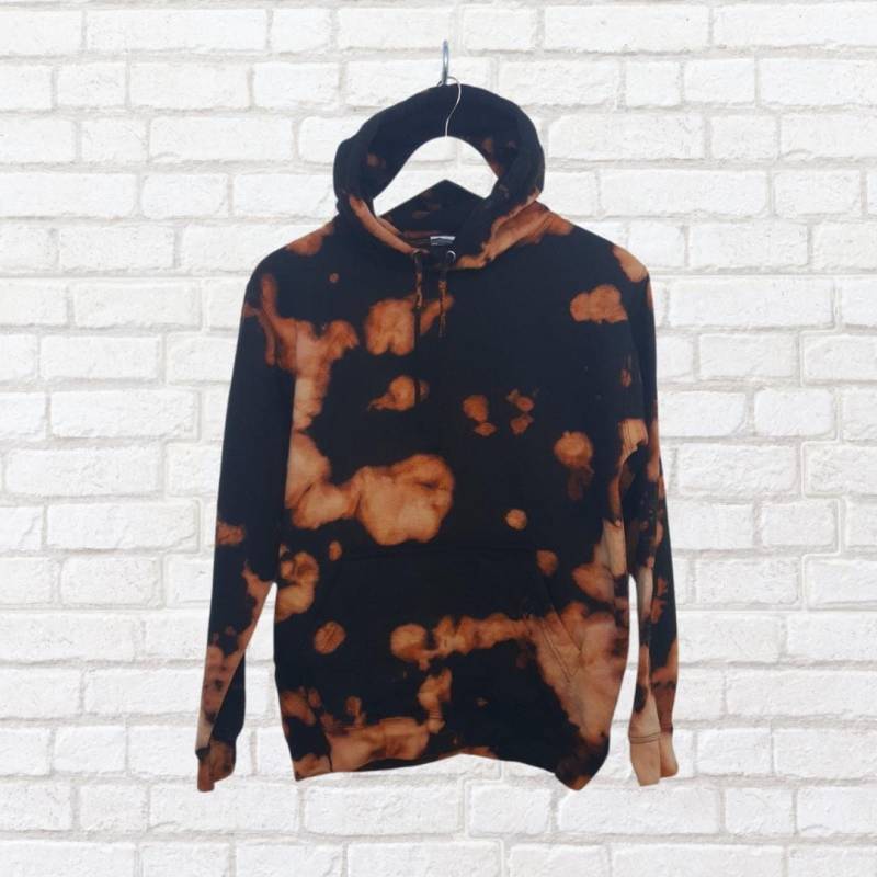 Bleach Dye Unisex Kapuzenpullover | Gemütliche Herbst Vibes -Halloween-Grunge von AbiDashery