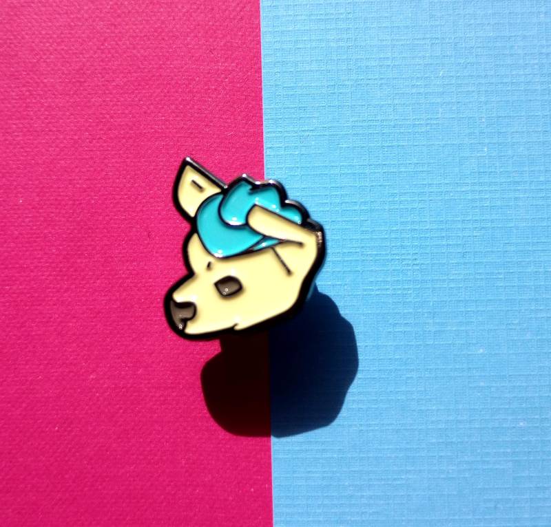 Hunde Im Hut Pin von AbiWatsonShop