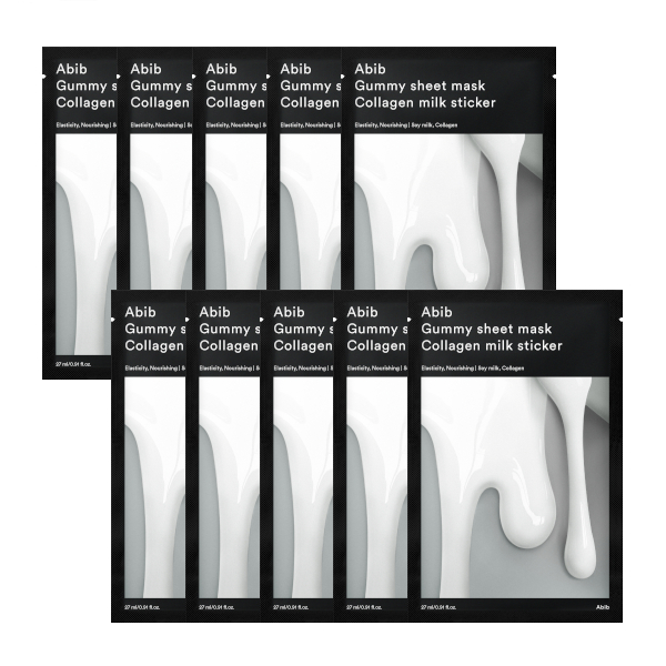 Abib - Gummy Sheet Mask - Collagen Milk Sticker - 10pc von Abib