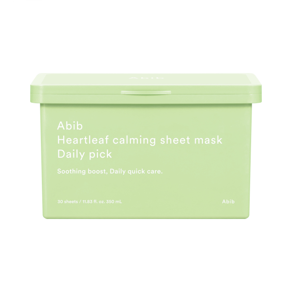 Abib - Heartleaf Calming Sheet Mask Daily Pick - 350ml/30 sheets von Abib