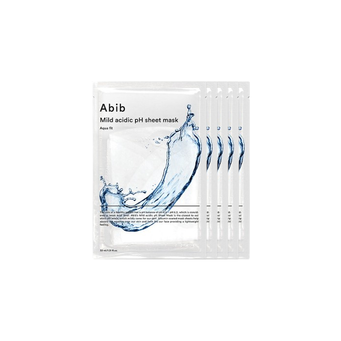 Abib - Mild Acidic pH Sheet Mask - Aqua Fit - 1pc (5ea) Set von Abib