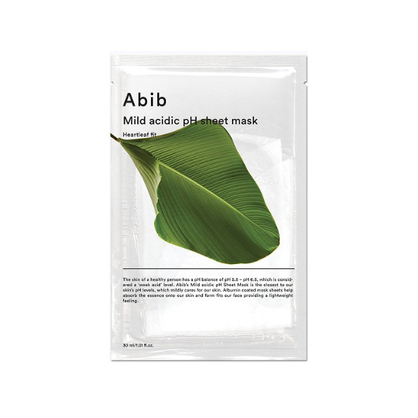 Abib - Mild Acidic pH Sheet Mask - Heartleaf Fit - 1stück von Abib