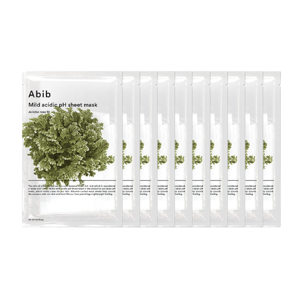 Abib - Mild Acidic pH Sheet Mask - Jericho Rose Fit - 10stücke von Abib