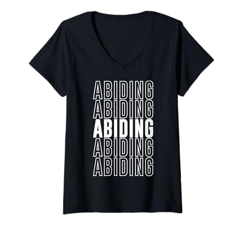 Damen Haltbar T-Shirt mit V-Ausschnitt von Abiding Apparel