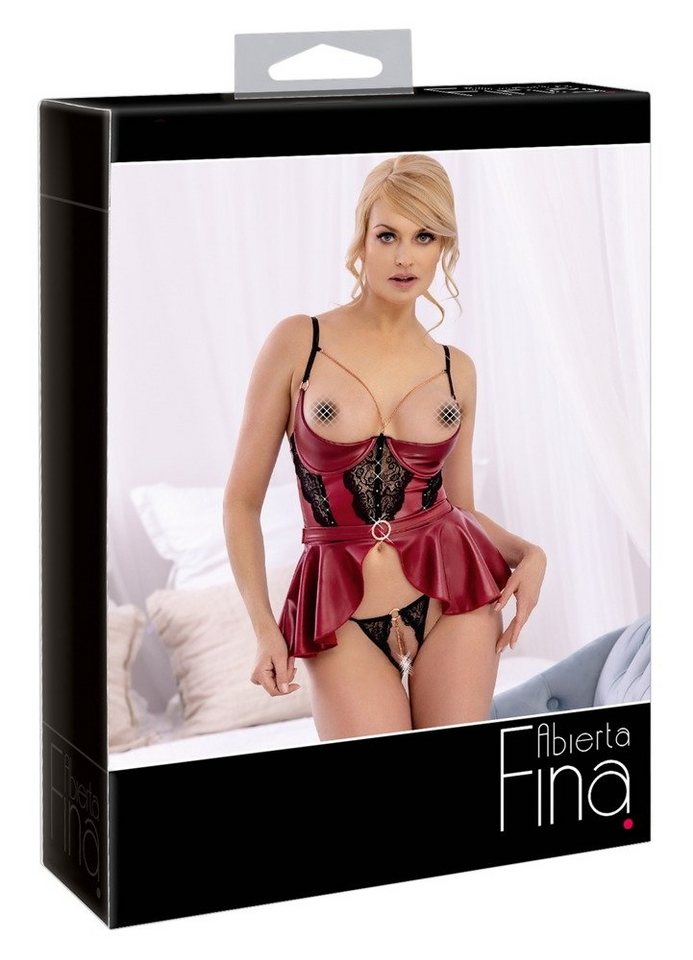 Abierta Fina Set: Ouvert-BH Abierta Fina - Hebe und String - (75B-S,80B-M,85B- von Abierta Fina