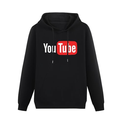 Abies YouTube Logo Internet Video You Tube Hoodies Long Sleeve Pullover Loose Hoody Sweatershirt M von Abies