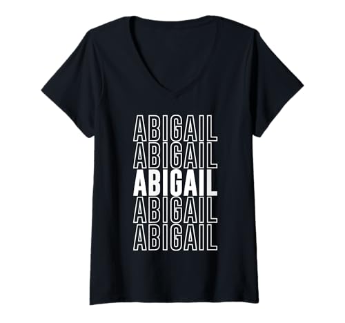 Damen Abigail T-Shirt mit V-Ausschnitt Damen Abigail T-Shirt mit V-Ausschnitt von Abigail Apparel
