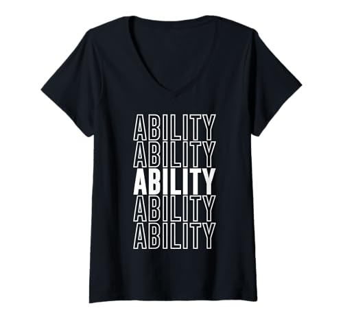 Damen Fähigkeit T-Shirt mit V-Ausschnitt Damen Fähigkeit T-Shirt mit V-Ausschnitt von Ability Apparel