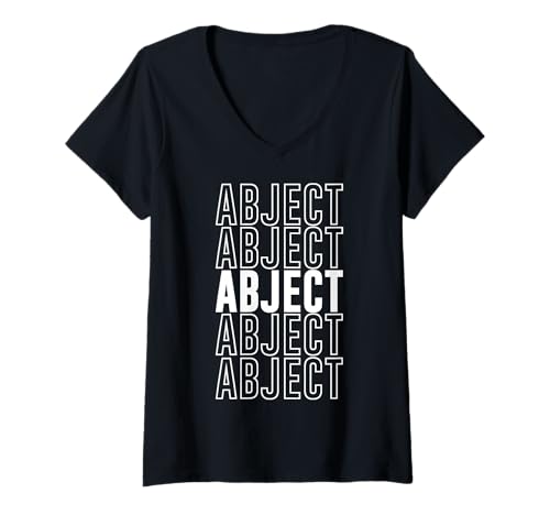 Damen Abscheulich T-Shirt mit V-Ausschnitt Damen Abscheulich T-Shirt mit V-Ausschnitt von Abject Apparel