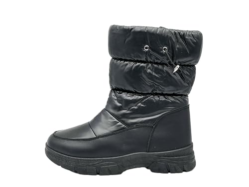 Ablovo® Damen Schneestiefel Boots Stiefel Winterschuhe Gefütterte (Schwarz, EU Schuhgrößensystem, Erwachsene, Damen, Numerisch, M, 36) von Ablovo