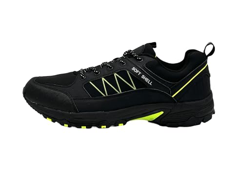 Ablovo® Herren Damen Wanderschuhe Trekkingschuhe Outdoorschuhe Boots 36-46 (Schwarz-Grün-Modell3, EU Schuhgrößensystem, Erwachsene, Herren, Numerisch, M, 42) von Ablovo