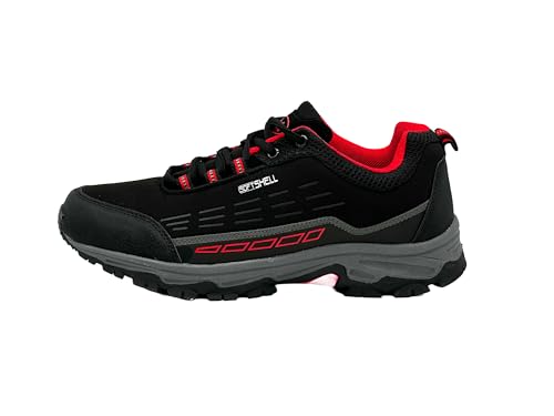Ablovo® Herren Damen Wanderschuhe Trekkingschuhe Outdoorschuhe Boots 36-46 (Schwarz-Rot-Modell3, EU Schuhgrößensystem, Erwachsene, Herren, Numerisch, M, 36) von Ablovo