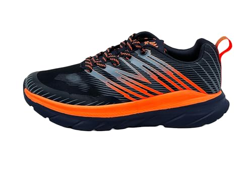 Ablovo® Herren Sneaker Sportschuhe Turnschuhe Laufschuhe Freizeitschuhe (Navy-Orange, EU Schuhgrößensystem, Erwachsene, Herren, Numerisch, M, 42) von Ablovo