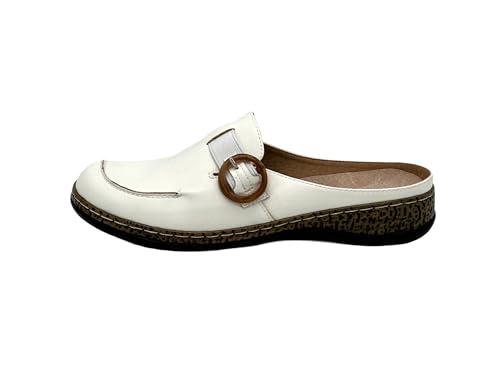Ablovo Damen Clogs Hausschuhe leichte Pantoffeln atmungsaktive Pantoletten Sabots Slipper(Weiß, 36) von Ablovo
