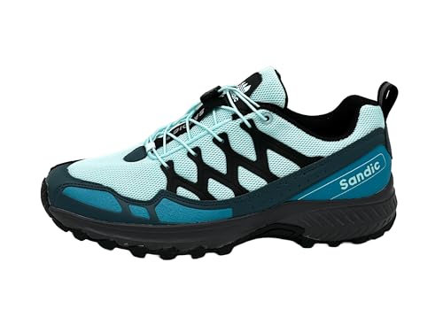 Ablovo Damen Herren Wanderschuhe Bequeme Trail Running Trekkingschuhe Outdoor Schuhe (Mittelblau-Hellblau,42) von Ablovo