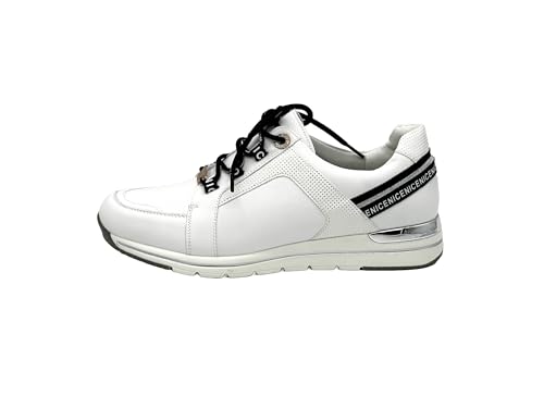 Ablovo Damen Sneaker Plateau Turnschuhe Komfort Laufschuhe Freizeitschuhe (Weiß, EU Schuhgrößensystem, Erwachsene, Damen, Numerisch, M, 36) von Ablovo