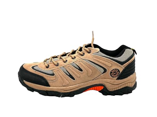 Ablovo Herren Outdoor Trekkingschuhe Wanderschuhe Sneaker Gr. 41-50 inkl. Übergröße (Hellbraun-Orange, EU Schuhgrößensystem, Erwachsene, Herren, Numerisch, M, 44) von Ablovo