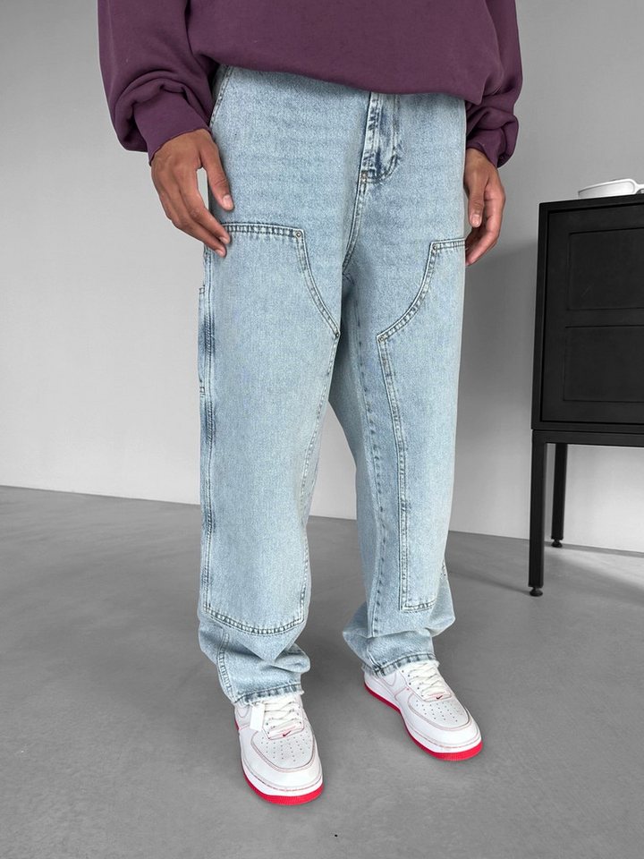 Abluka Bequeme Jeans LOOSE FIT CARPENTER JEANS BLUE von Abluka