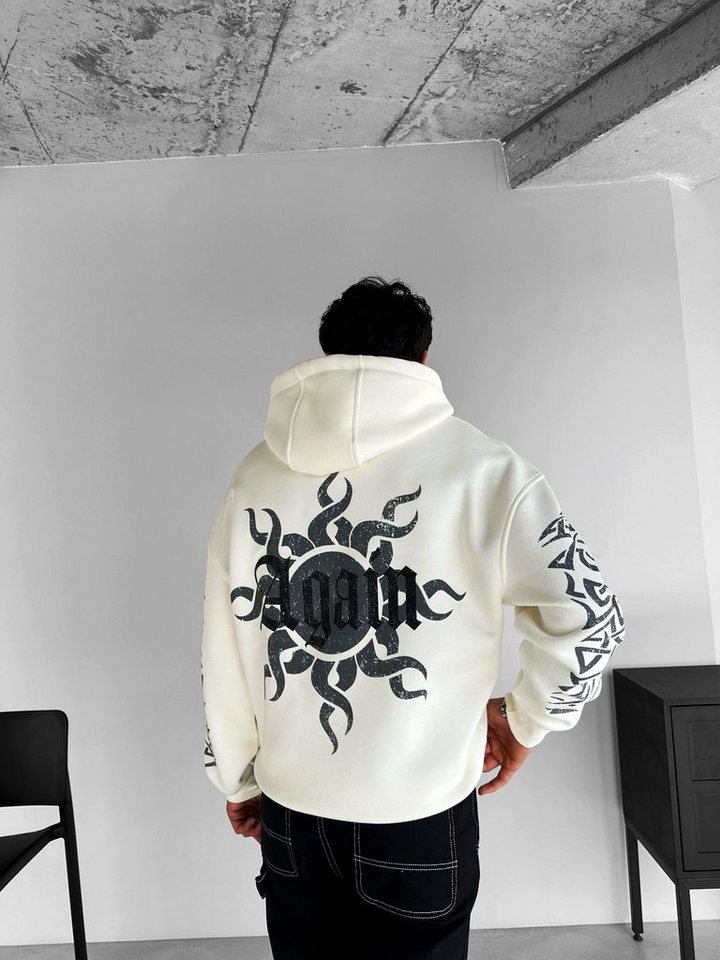 Abluka Hoodie OVERSIZE MAORI SUN FLEECE HOODIE von Abluka