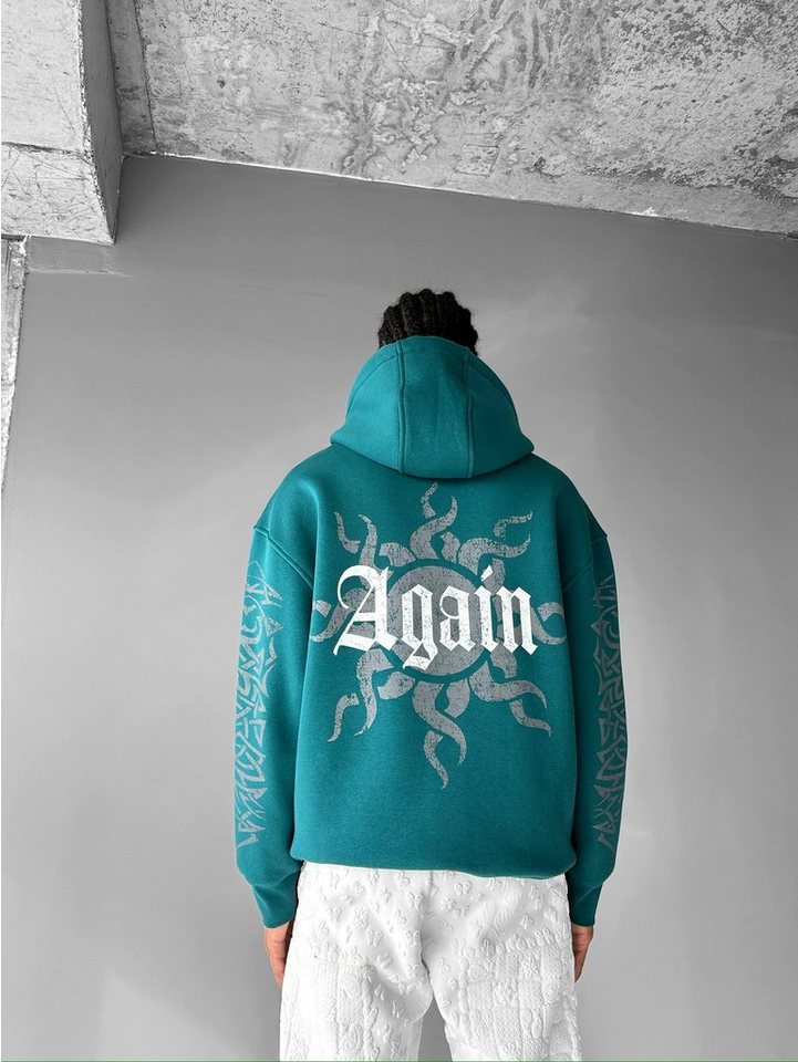 Abluka Hoodie OVERSIZE MAORI SUN FLEECE HOODIE von Abluka