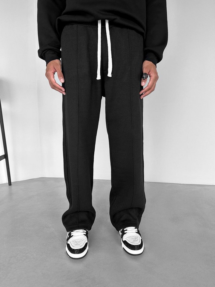 Abluka Sweatpants BAGGY KNIT PANT BLACK von Abluka