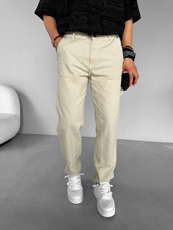 Abluka Sweatpants DOUBLE KNEE WORK PANT STONE von Abluka