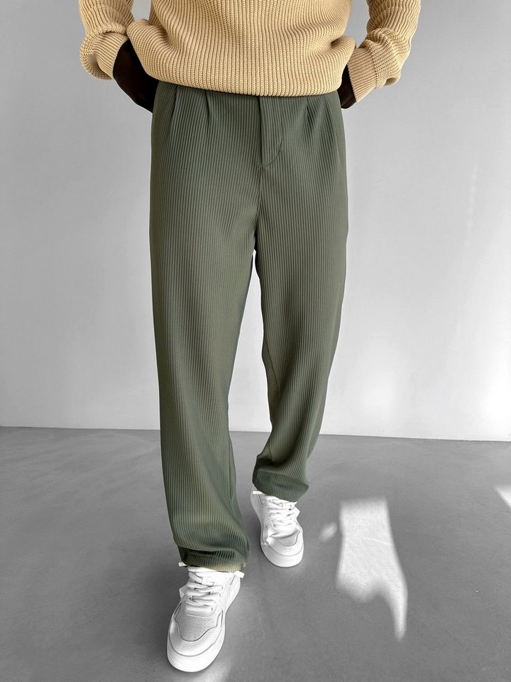 Abluka Sweatpants GERIPPTE HOSE MIT GERADEM BEIN von Abluka