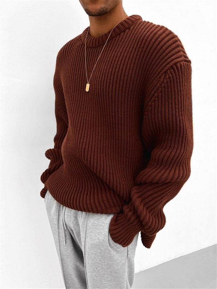 Abluka Sweatshirt OVERSIZED RIB KNIT SWEATER von Abluka