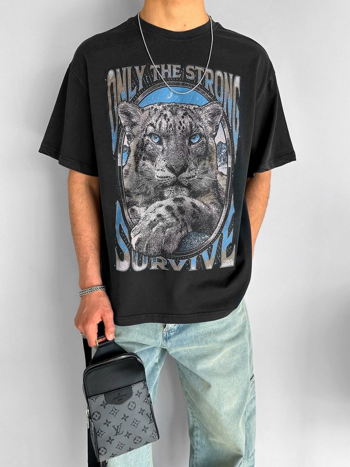 Abluka T-Shirt SNOW LEOPARD T-SHIRT von Abluka