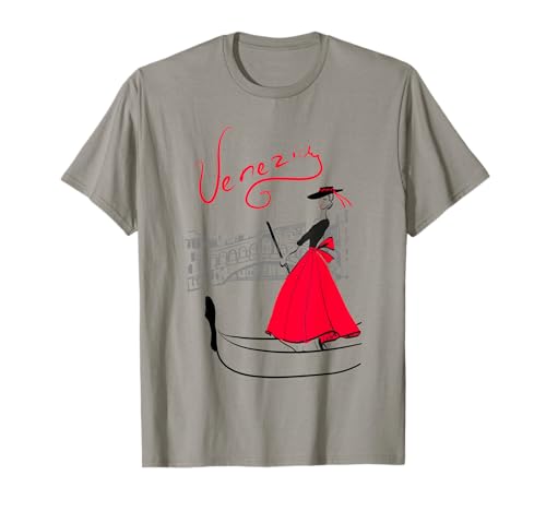 Venedig T-Shirt für Damen, Venezia, Gondel T-Shirt T-Shirt von Aboard T-Shirt