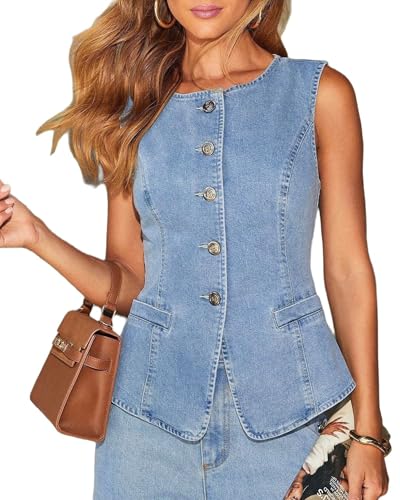 Aboiled Damen Jeansweste Blau Weste M von Aboiled