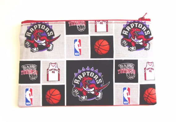 Toronto Basketball Raptors Reißverschlusstasche Aus Baumwolle von AbootCanadaEh