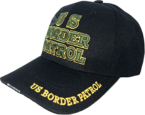 AborenCo Polizeibeamte, Kopfbedeckung, 3D-Stickerei, Baseballkappe, verstellbar, Border Patrol Black, Einheitsgröße AborenCo Polizeibeamte, Kopfbedeckung, 3D-Stickerei, Baseballkappe, verstellbar, Border Patrol Black, Einheitsgröße von AborenCo