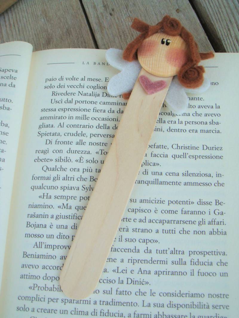 Engel Lesezeichen von AbotonArte